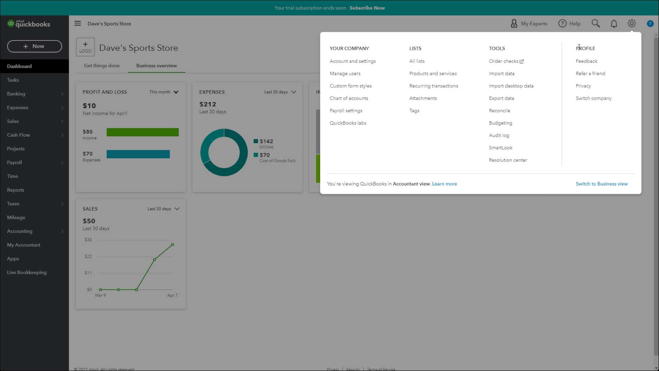 Where Is Settings In Quickbooks Desktop