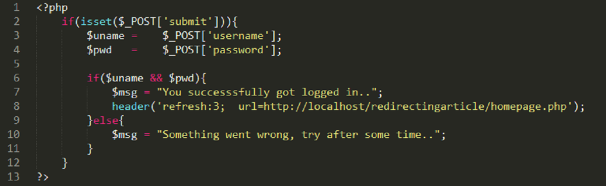 How To Redirect PHP